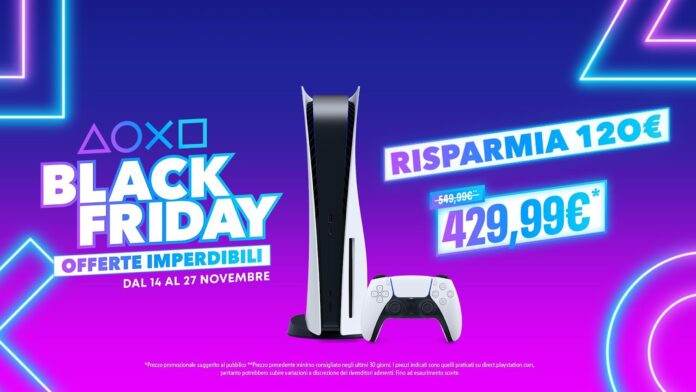 PS5 in sconto per il black friday: ecco dove